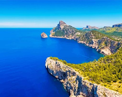 Cap De Formentor Pollensa paint by numbers