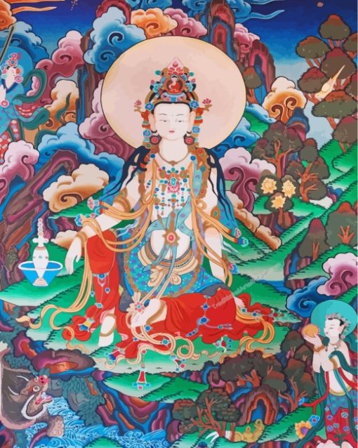 Chinese Kuan Shi Yin Po Sa paint by numbers