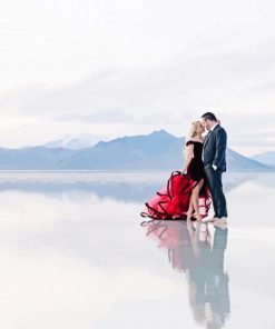 Couple In Bonneville Salt Flats paint by numbers