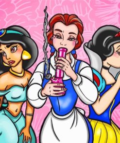 Disney Princesses Stoner paint by numbers