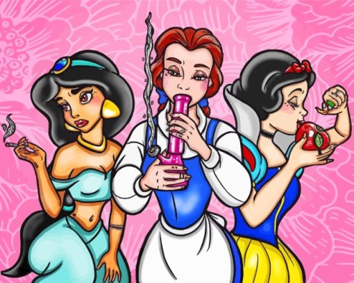 Disney Princesses Stoner paint by numbers