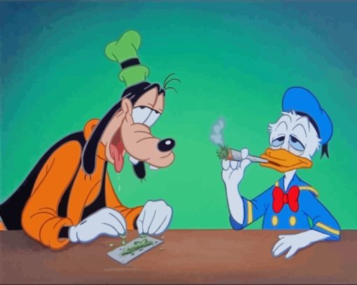 Disney Stoner Cartoon Art paint by numbers