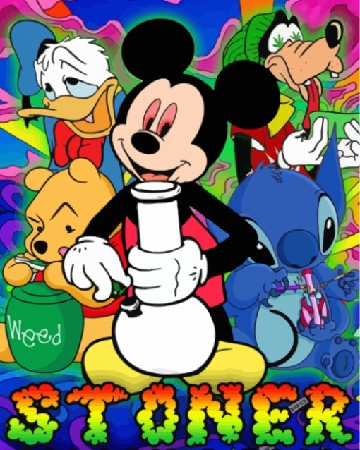 Disney Stoner paint by numbers