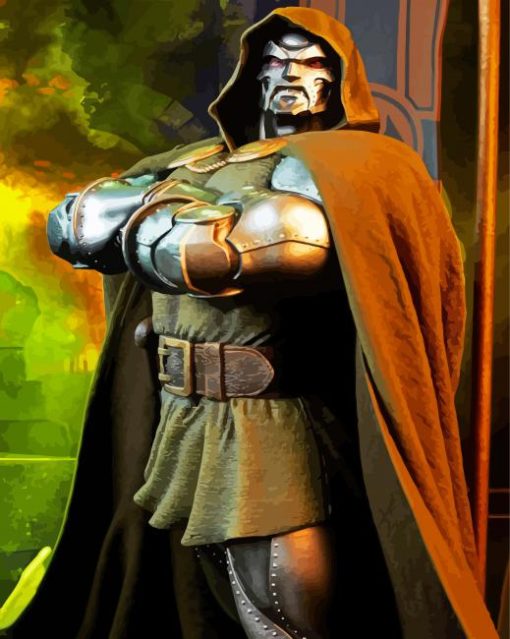 Doctor Doom paint by numbers