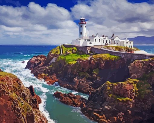 Fanad Head Lighthouse paint by numbers