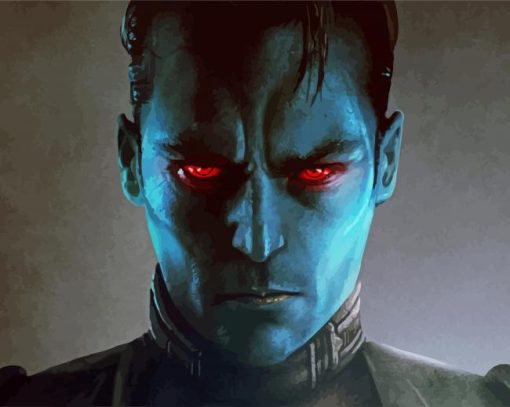 Grand Admiral Thrawn paint by numbers