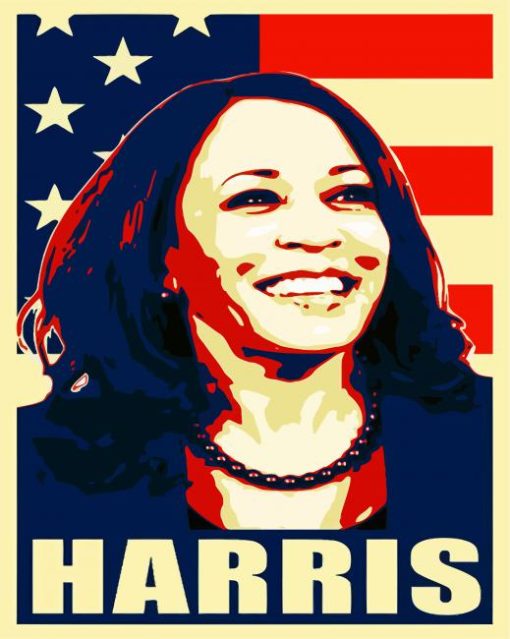 Kamala Harris Poster paint by numbers