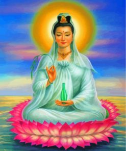 Kuan Yin Goddess paint by numbers