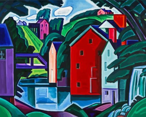 Montville By Oscar Bluemner paint by numbers