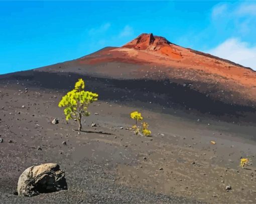 Mount Teide Tenerife paint by numbers