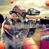 Paintball Player paint by numbers