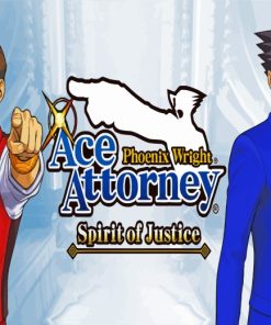 Phoenix Wright Ace Attorney paint by numbers