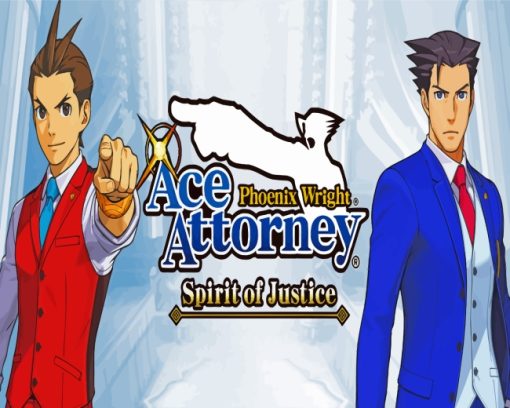 Phoenix Wright Ace Attorney paint by numbers