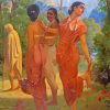 Shakuntala By Raja Ravi Varma paint by numbers