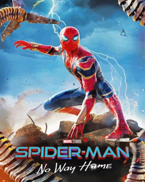 Spider Man No Way Home Movie Poster paint by numbers