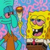 Squidward And SpongeBob Stoners paint by numbers