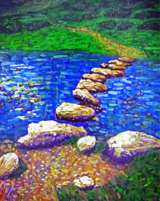 Stepping Stones Art paint by numbers