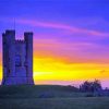 Sunset At Folly Broadway Tower paint by numbers