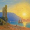 Sunset Over Yalta By Ivan Aivazovsky paint by numbers