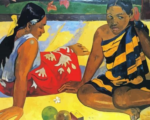 Tahitian Women On The Beach Gaugin paint by numbers