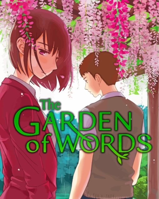 The Garden Of Words Anime Poster paint by numbers