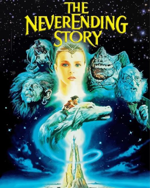 The NeverEnding Story Movie Poster paint by numbers