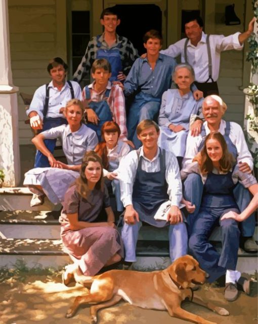 The Waltons Characters paint by numbers