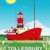 Tollesbury Lightship Poster paint by numbers