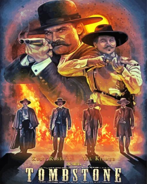 Tombstone Poster Art paint by numbers