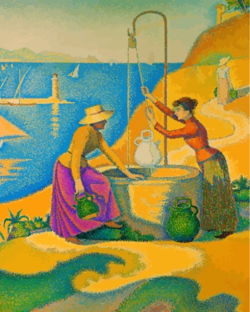 Woman At The Well By Paul Signac paint by numbers