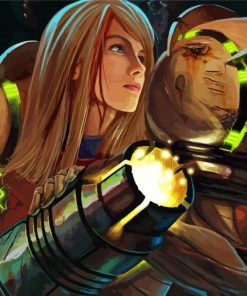 Samus Illustration paint by numbers