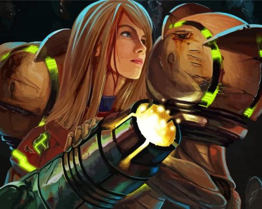 Samus Illustration paint by numbers