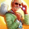 Avengers Stan Lee paint by numbers