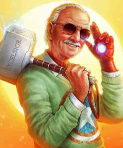 Avengers Stan Lee paint by numbers