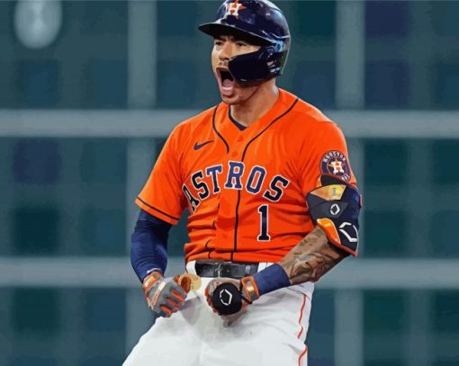 Baseball Houston Astros Player paint by numbers