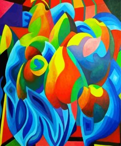 Colorful Abstract Fruit paint by numbers