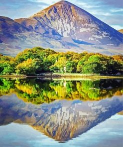 Croagh Patrick Reflection paint by numbers