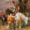 Don Quixote And Sancho Panza Art paint by numbers