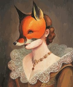 Fox Woman paint by numbers