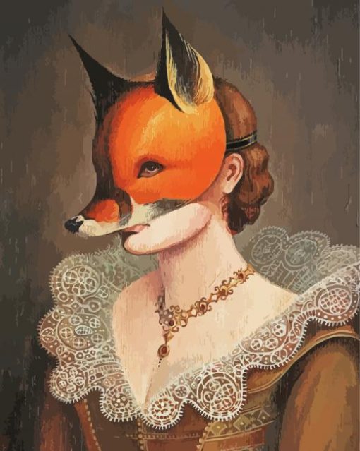 Fox Woman paint by numbers