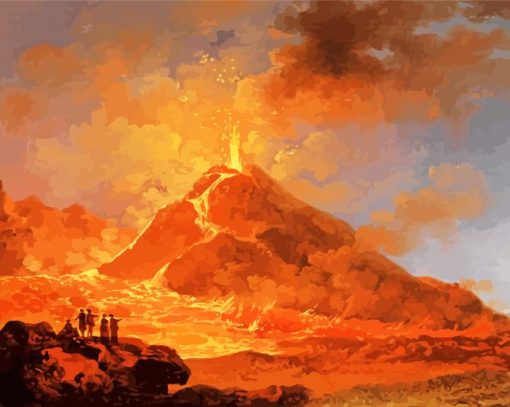 Mount Vesuvius In Italy paint by numbers