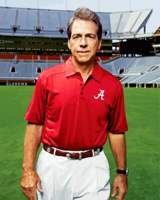 Nick Saban American Football Coach paint by numbers