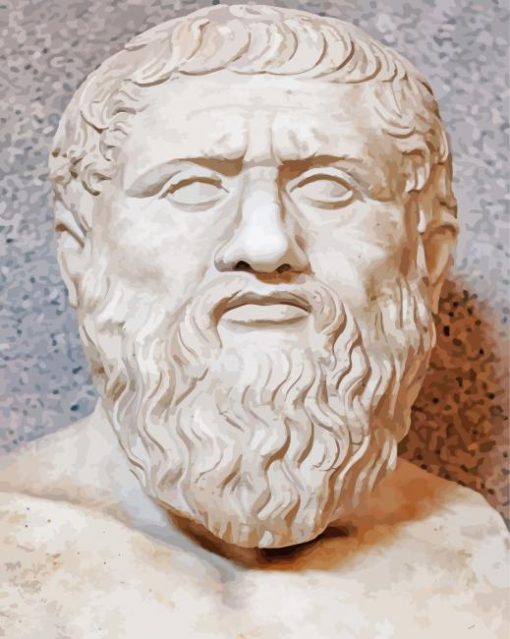 Plato Philosopher Statue paint by numbers