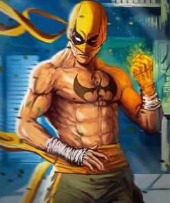 Powerful Iron Fist paint by numbers