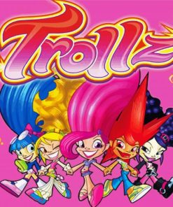 Trollz Animated Movie paint by numbers