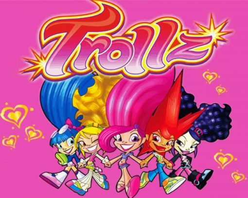 Trollz Animated Movie paint by numbers