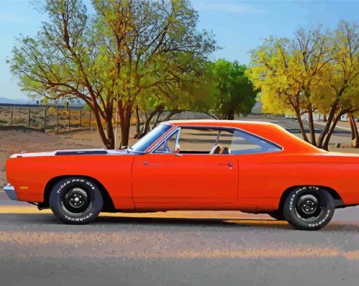 1969 Plymouth Roadrunner Car paint by numbers