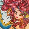 Adorable Mermaid By Hannah Lynn paint by numbers