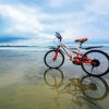 Bicycle On Beach paint by numbers