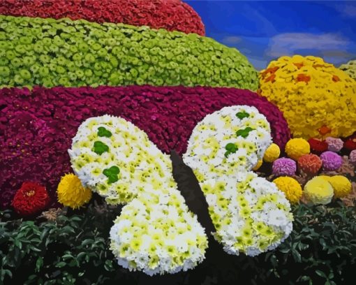 Flower Show paint by numbers